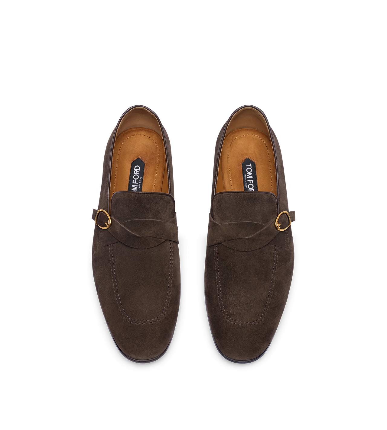 SUEDE GIGI TWISTED BAND BUCKLE LOAFER image number 1