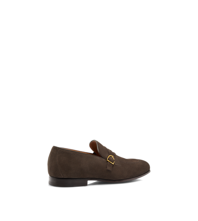SUEDE GIGI TWISTED BAND BUCKLE LOAFER image number 2