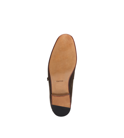 SUEDE GIGI TWISTED BAND BUCKLE LOAFER image number 3