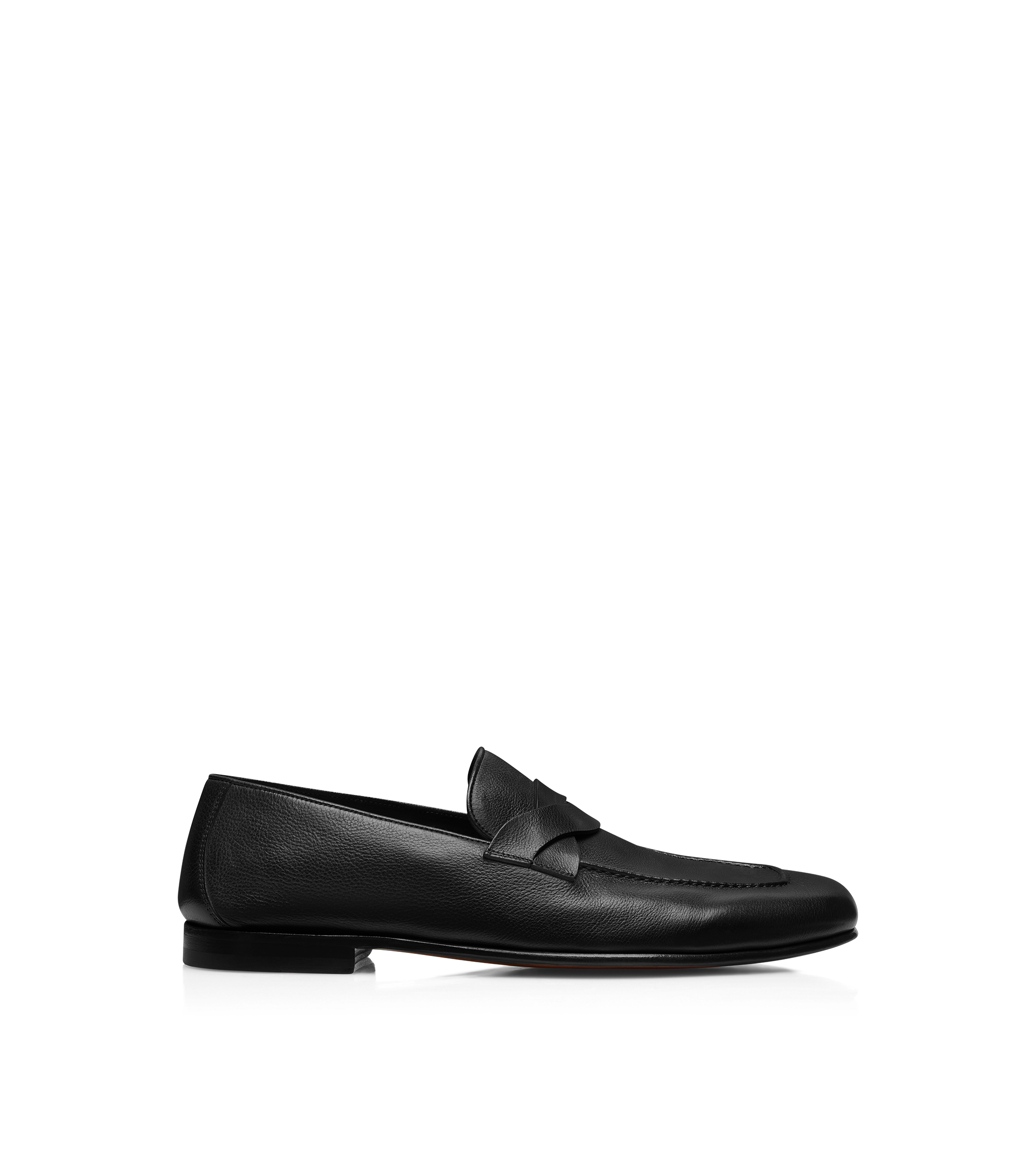 MOCASSIN GIGI EN CUIR SOUPLE AVEC BANDE TORSAD&Eacute;E