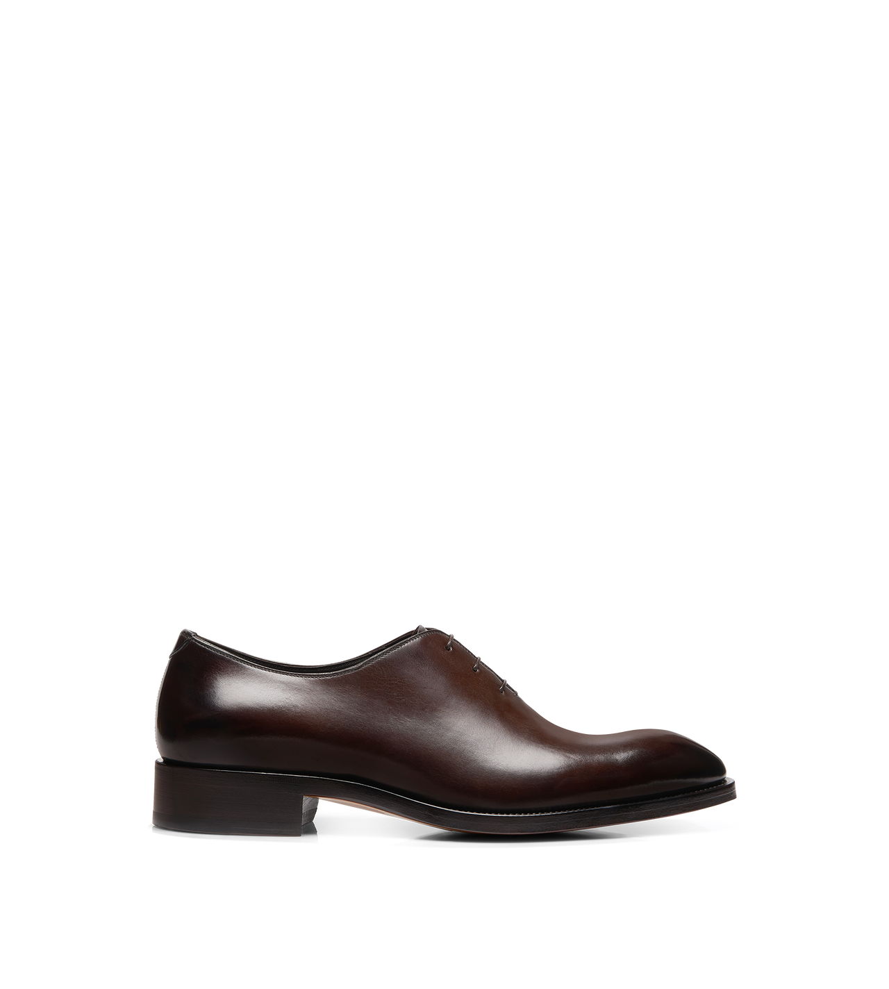 BURNISHED LEATHER WHOLE CUT LACE UP image number 0