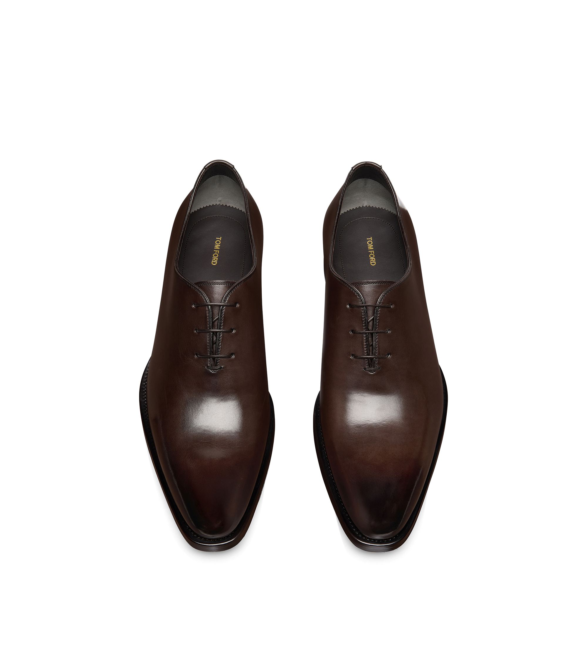BURNISHED LEATHER WHOLE CUT LACE UP