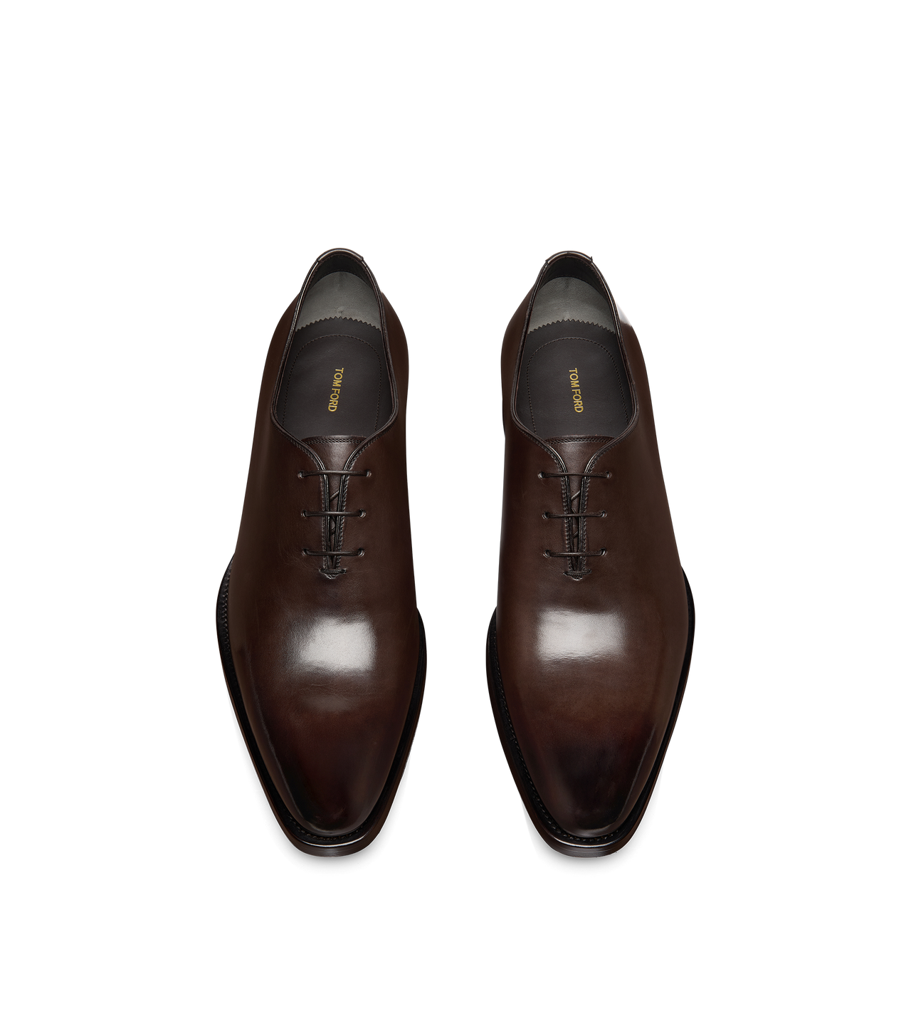 BURNISHED LEATHER WHOLE CUT LACE UP image number 1