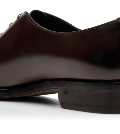 BURNISHED LEATHER WHOLE CUT LACE UP image number 4