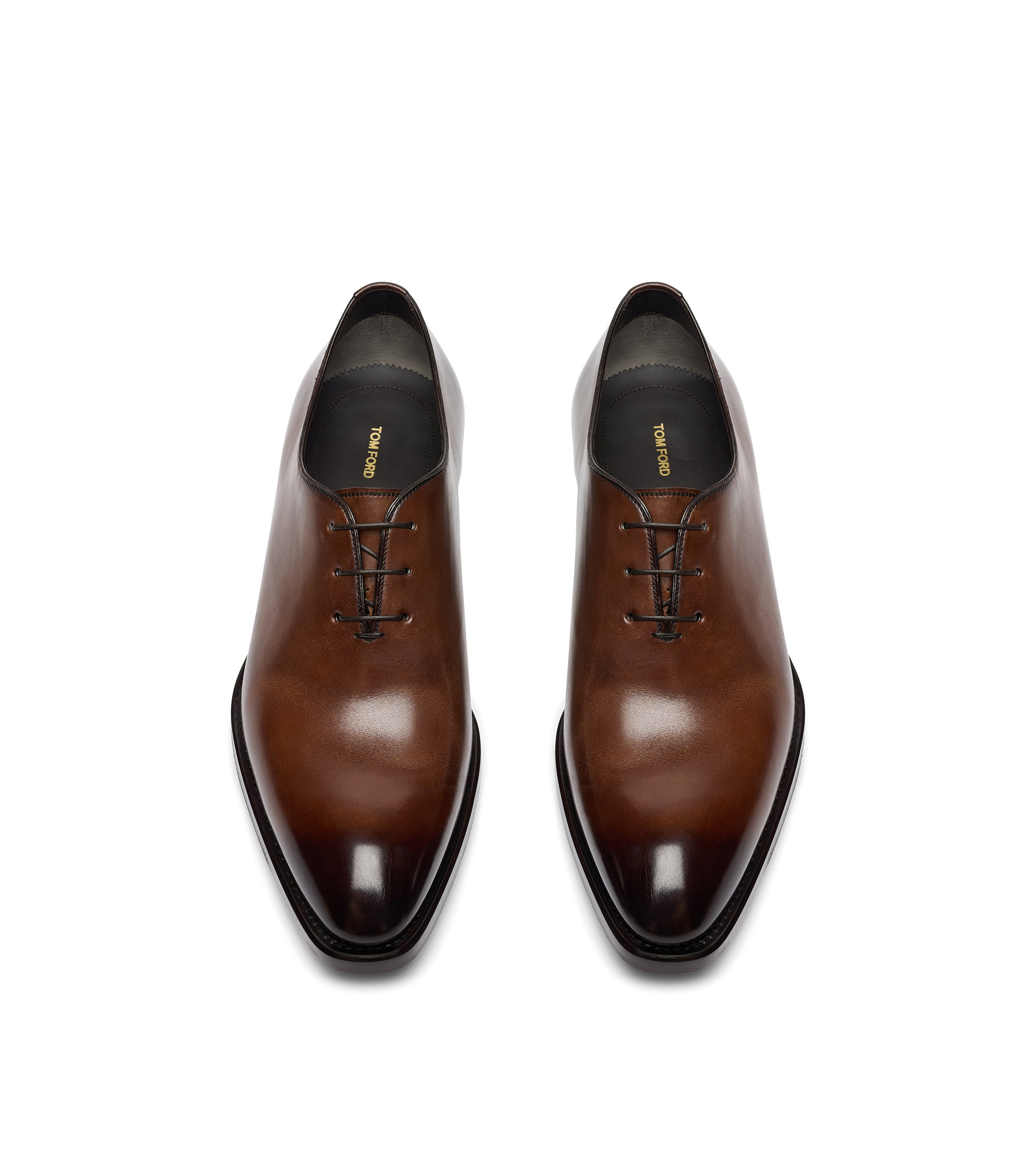 BURNISHED LEATHER WHOLE CUT LACE UP