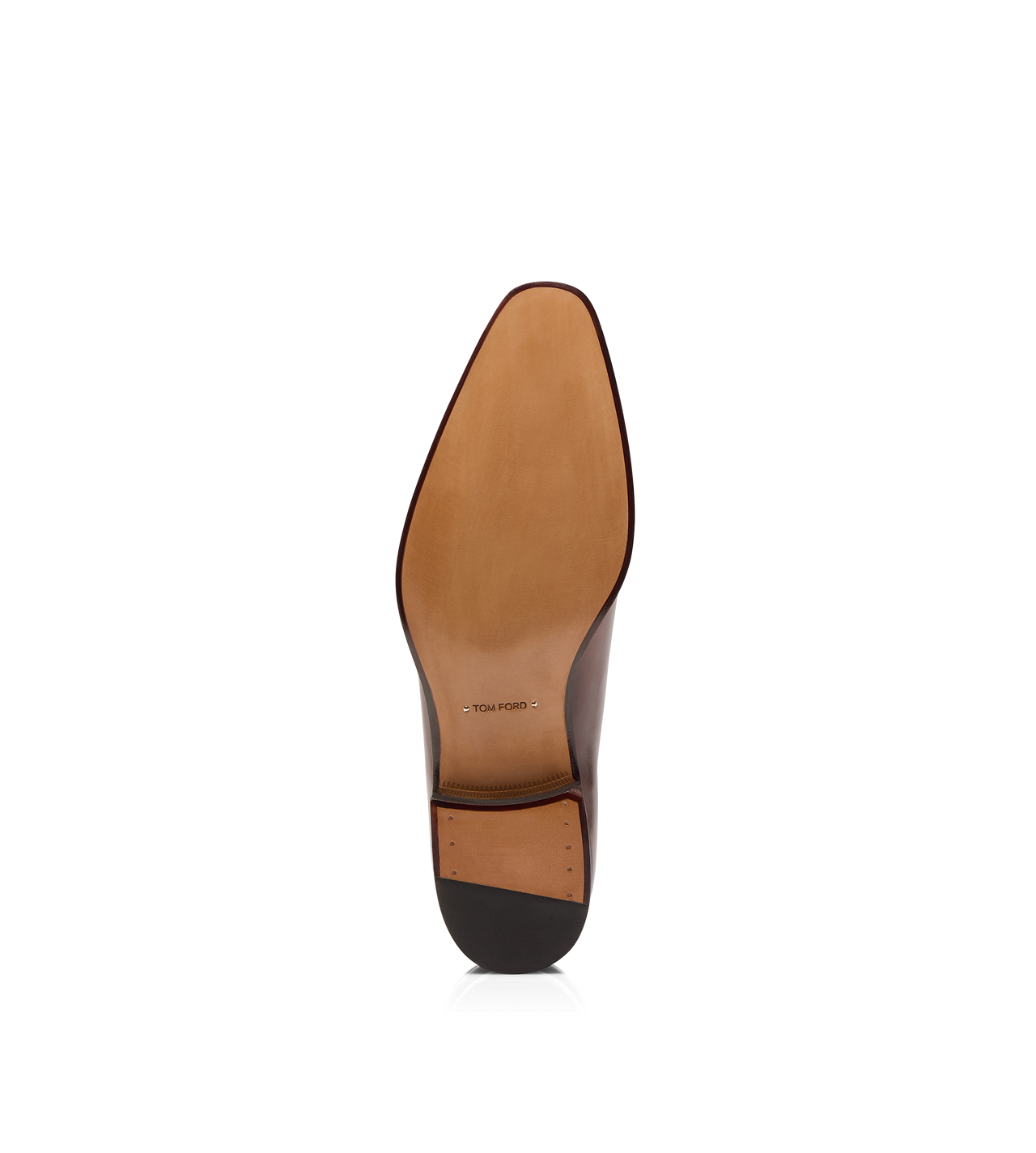 TOM FORD LEATHER CIGAR BURNISHED LEATHER WHOLE CUT LACE UP