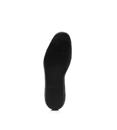 TOM FORD ALLIGATOR BLACK SLIPPER IN ALLIGATORE OPACO