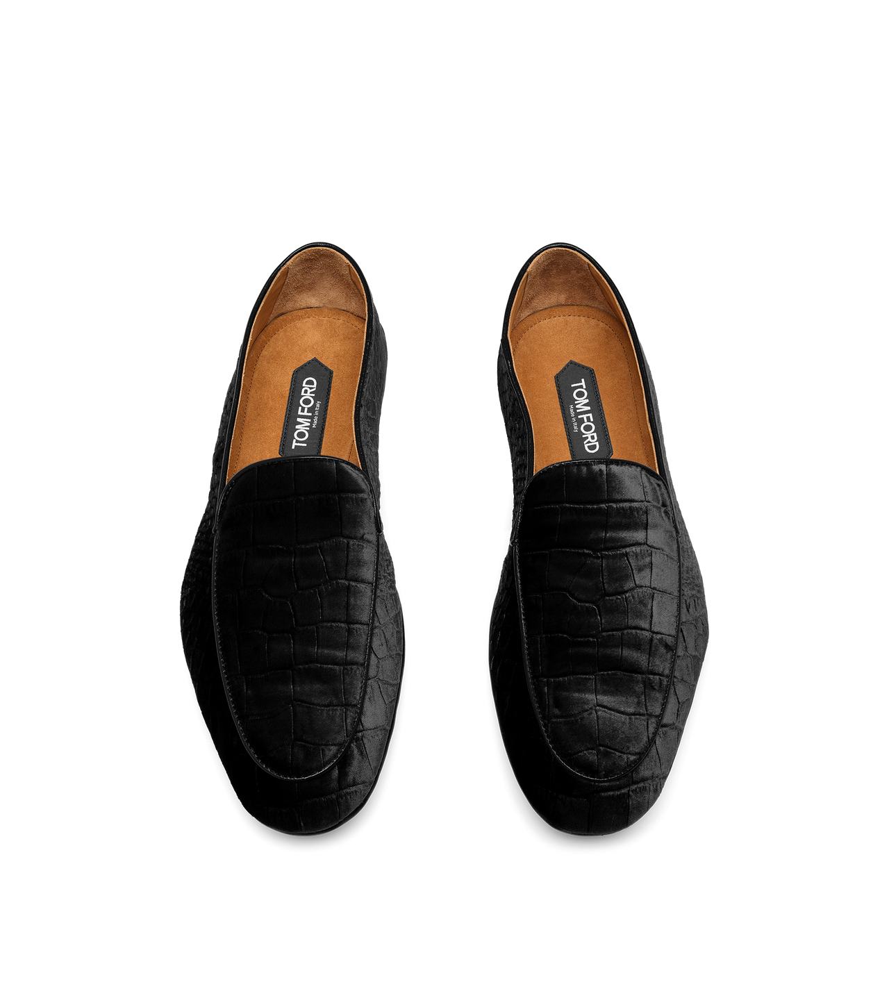 STAMPED CROC VELVET SLIPPERS image number 1