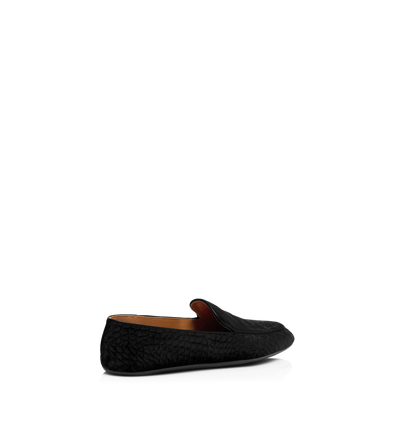 STAMPED CROC VELVET SLIPPERS image number 2