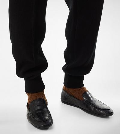 STAMPED CROC VELVET SLIPPERS image number 5