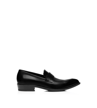 BURNISHED LEATHER LOAFER image number 0