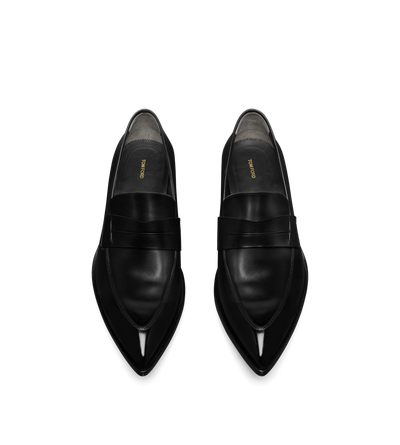 BURNISHED LEATHER LOAFER image number 1