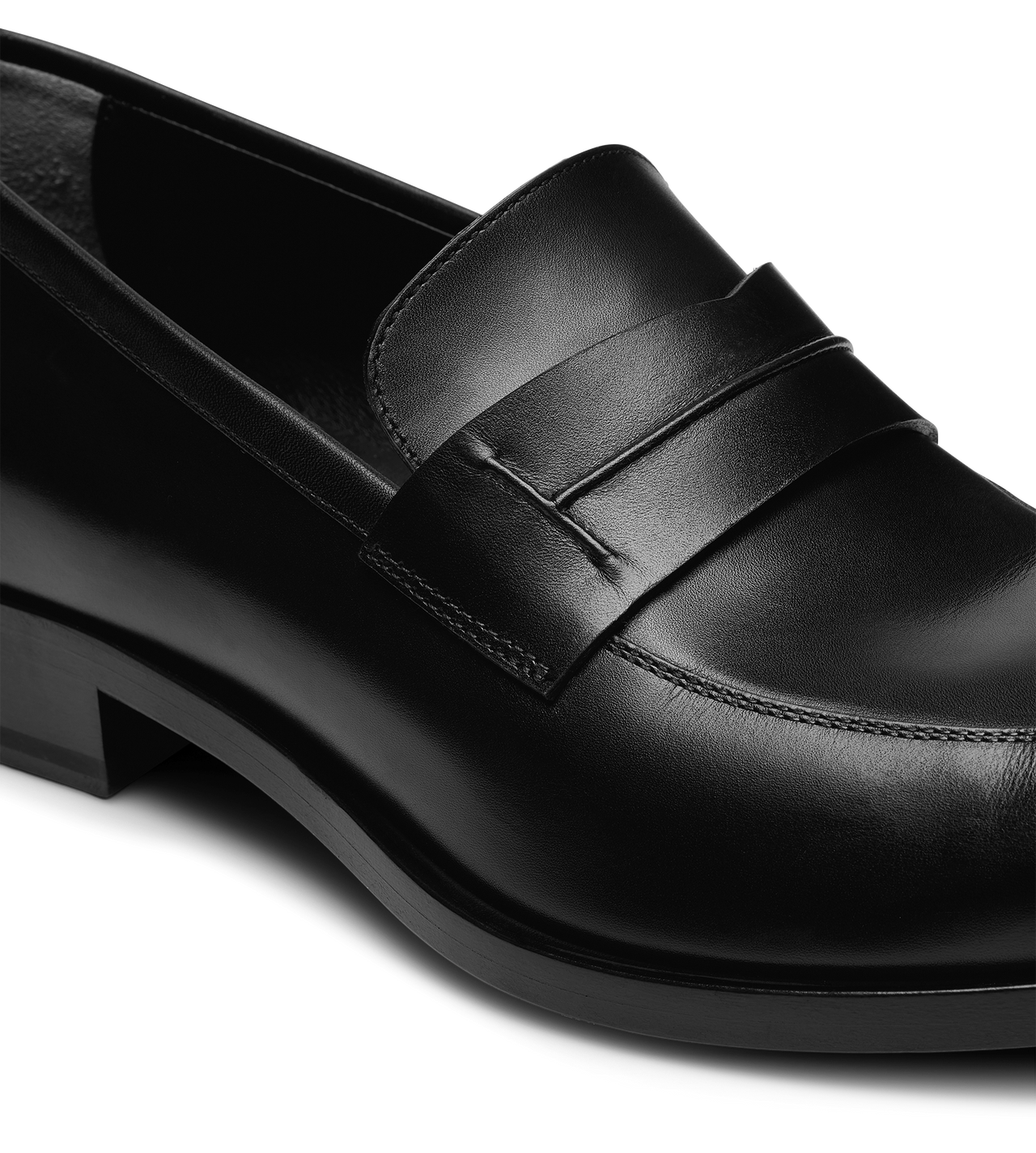 BURNISHED LEATHER LOAFER image number 4