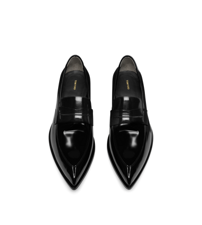 BRUSHED LEATHER LOAFER image number 1