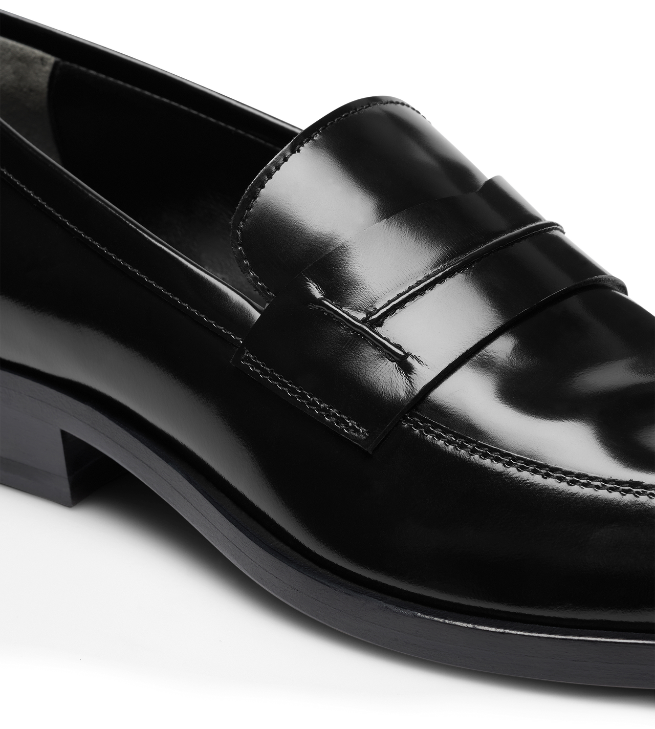 BRUSHED LEATHER LOAFER image number 4