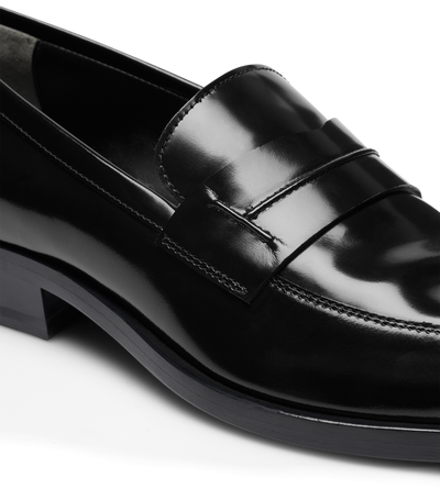 BRUSHED LEATHER LOAFER image number 4