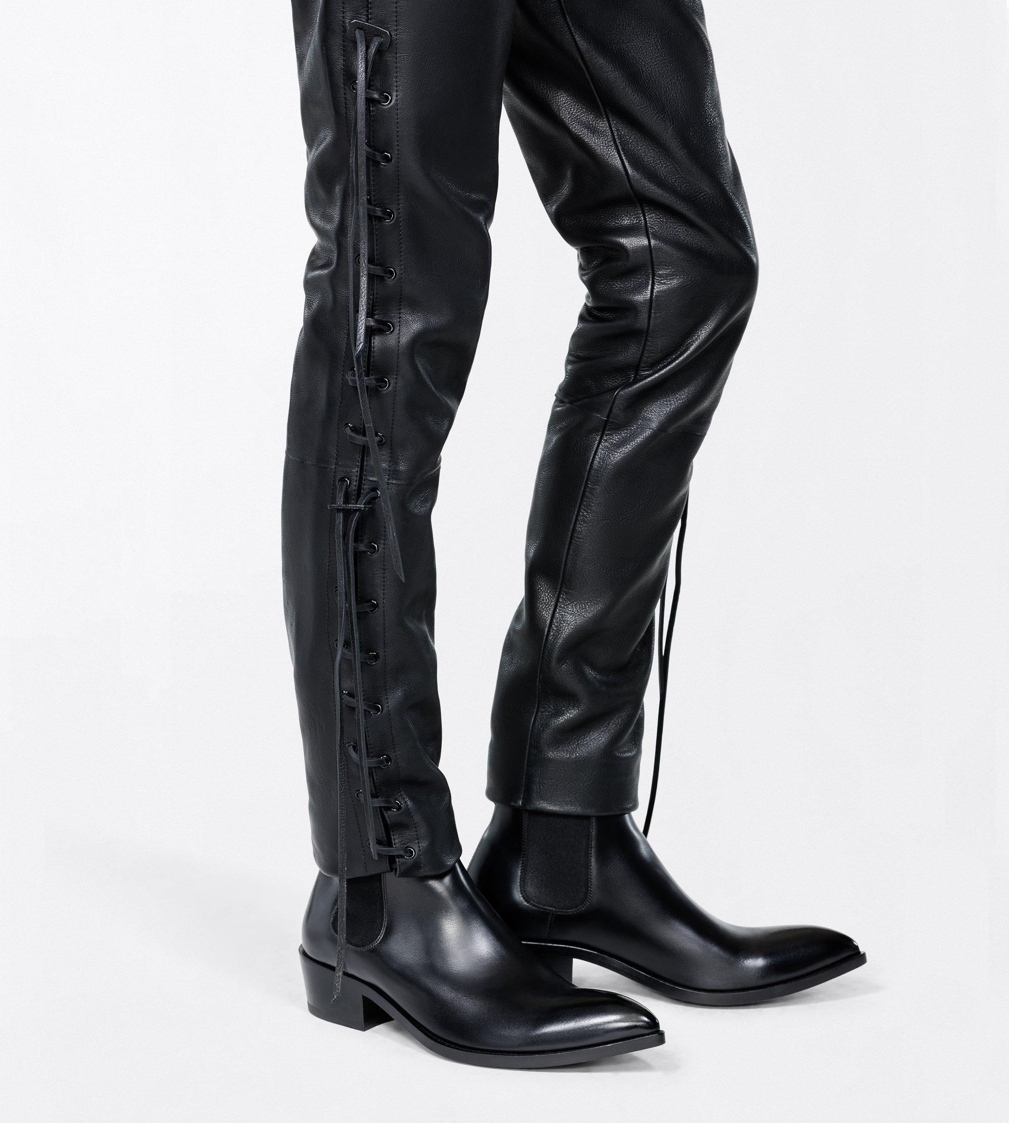BURNISHED LEATHER CHELSEA BOOT