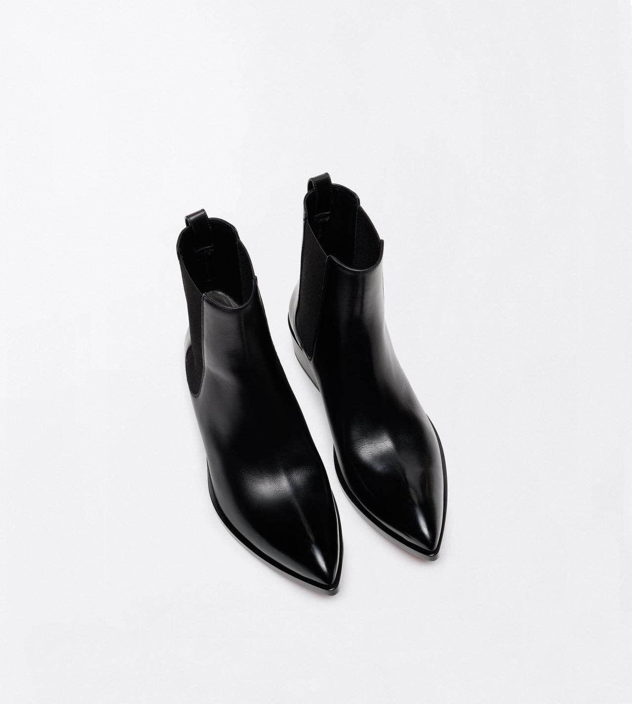 TOM FORD LEATHER BLACK STIVALE CHELSEA IN PELLE BRUNITA