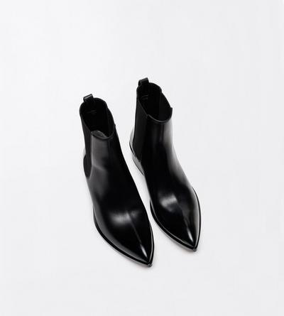 TOM FORD LEATHER BLACK STIVALE CHELSEA IN PELLE BRUNITA