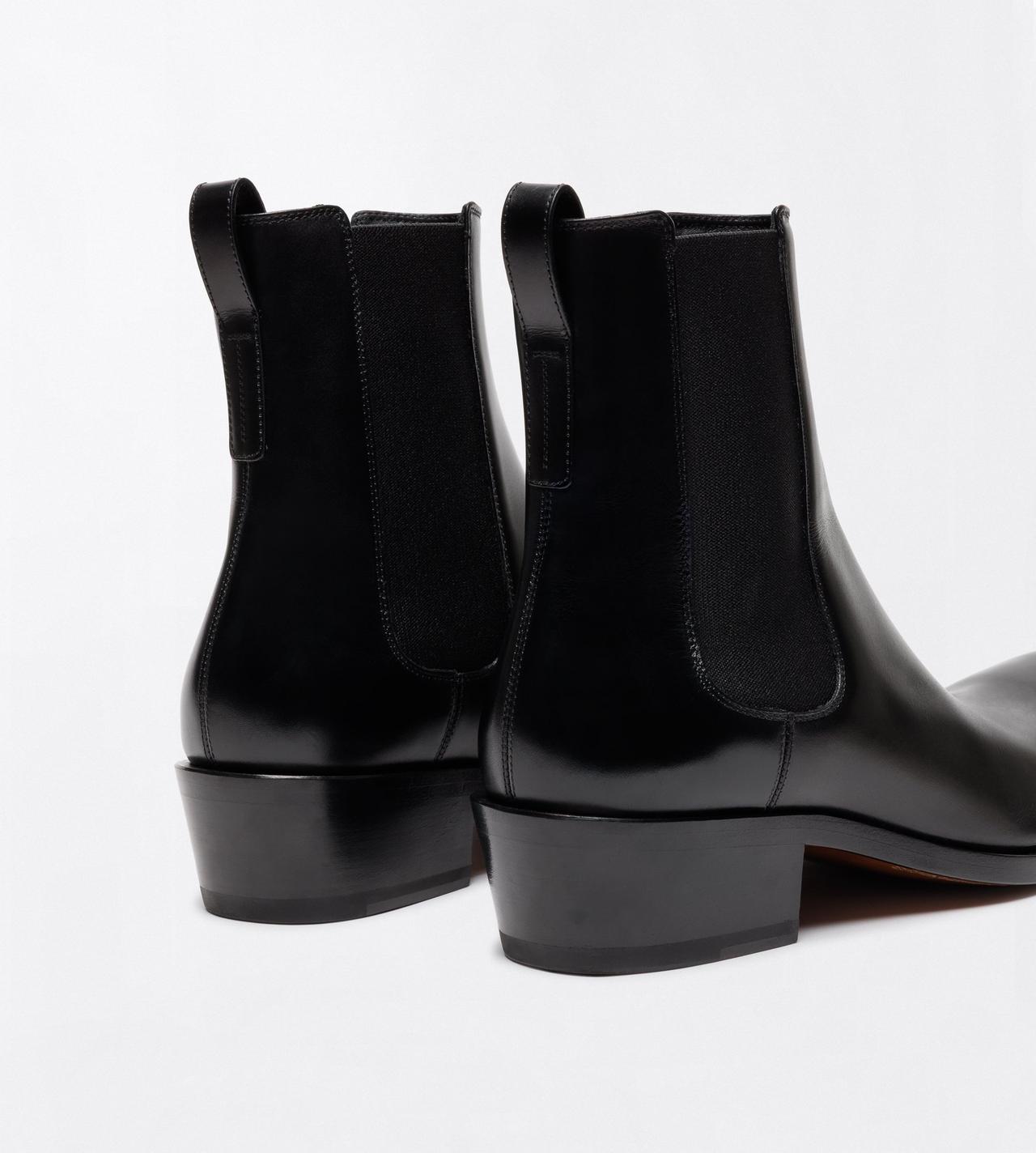 TOM FORD LEATHER BLACK STIVALE CHELSEA IN PELLE BRUNITA