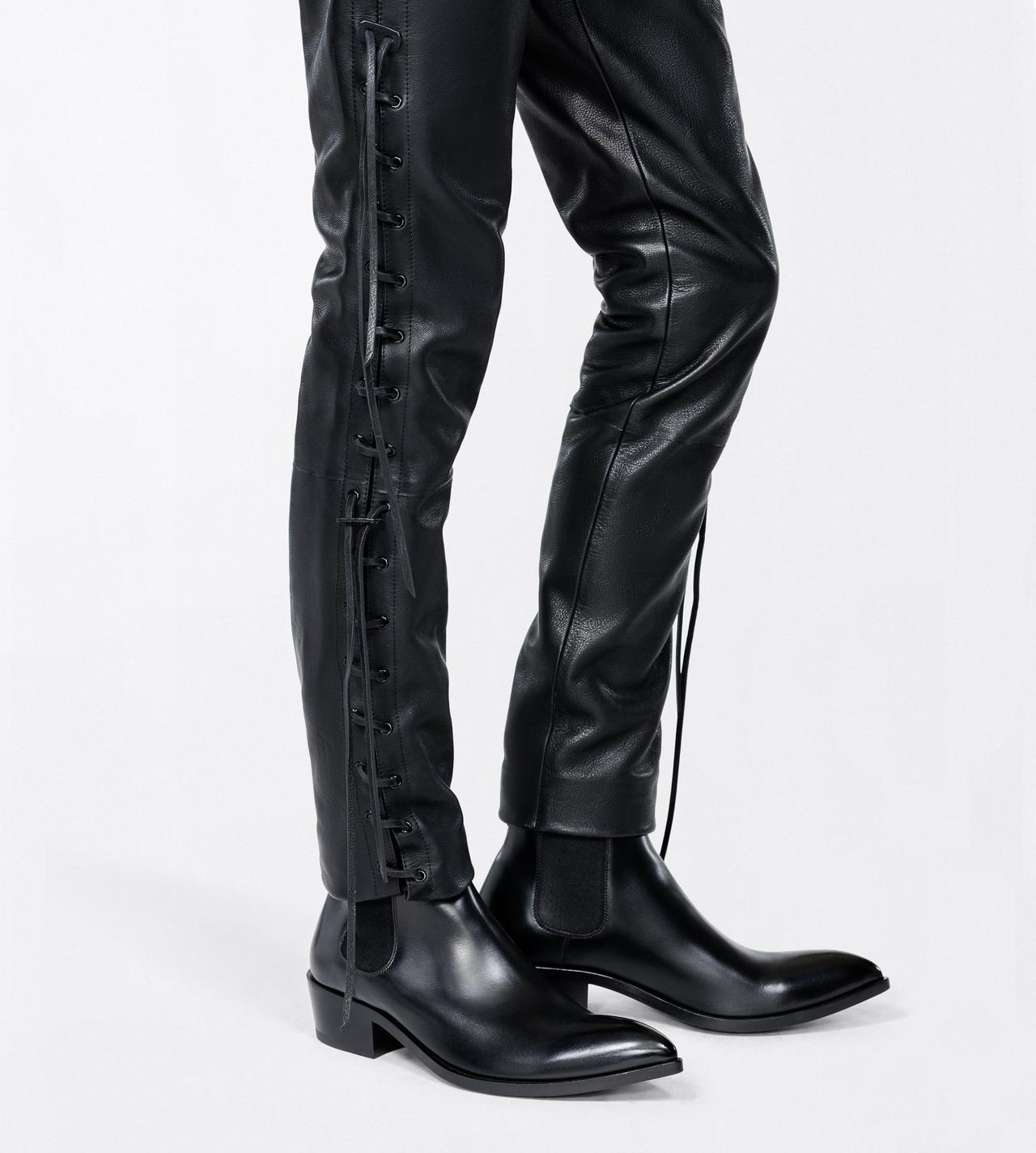 TOM FORD LEATHER BLACK STIVALE CHELSEA IN PELLE BRUNITA