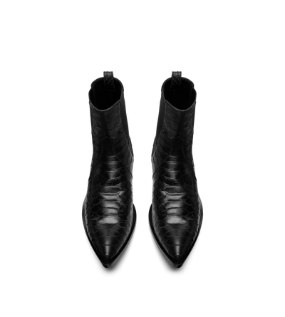 MATTE PRINTED PYTHON CHELSEA BOOT image number 1