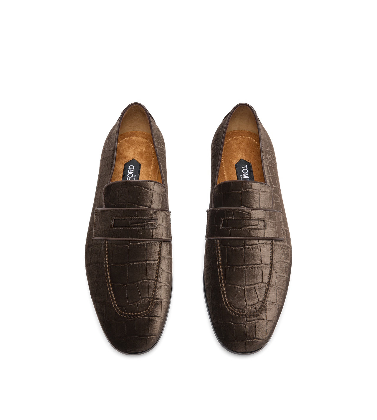 STAMPED CROC VELVET T HEEL GIGI LOAFER image number 1