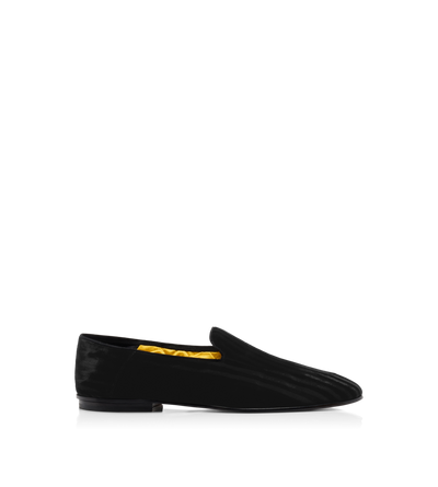 STRIPED VELVET STEVEN SLIPPER image number 0