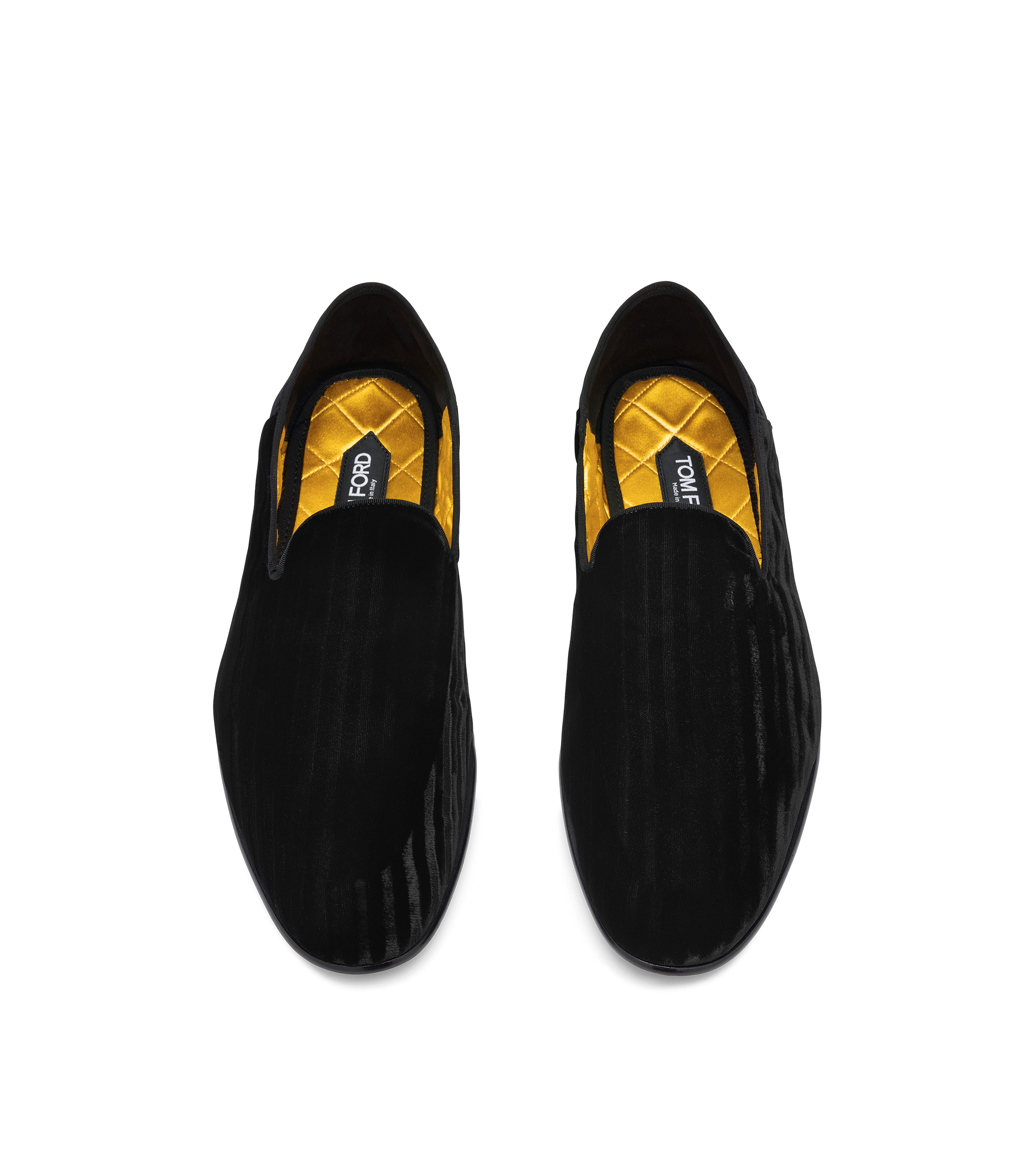 Men\'s Tom Ford toweling velvet slipper size 8 made in EMBROIDERED VELVET STEVEN SLIPPER | TOM FORD Fashion main image 2