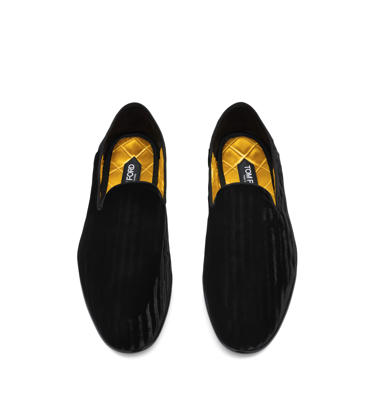 STRIPED VELVET STEVEN SLIPPER image number 1