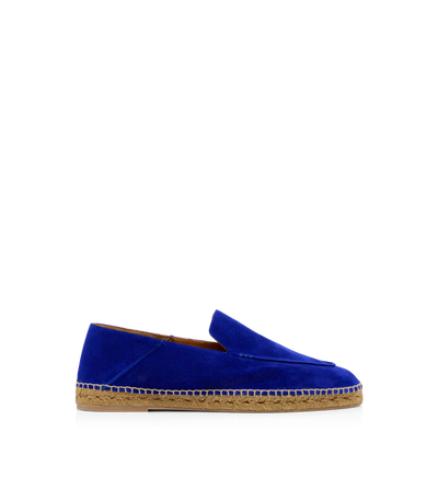 TOM FORD LEATHER ELECTRIC PURPLE + ECRU SUEDE FINN ESPADRILLE