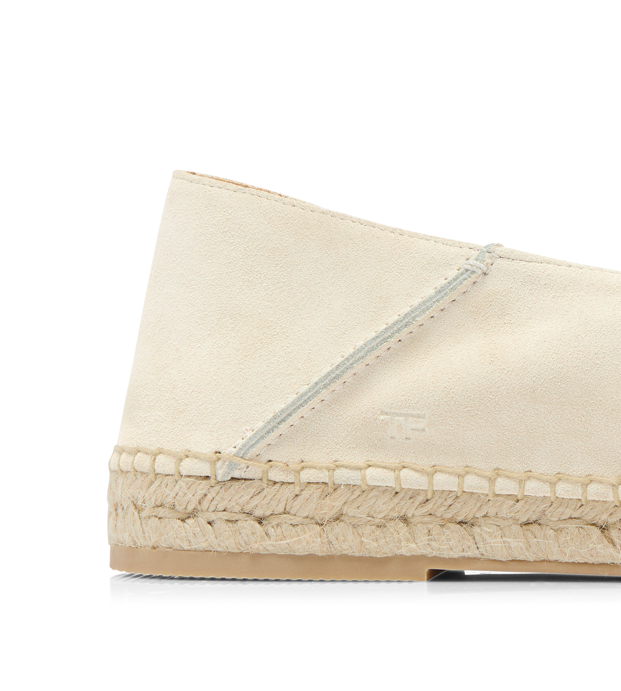 TOM FORD LEATHER MARBLE + TAUPE SUEDE FINN ESPADRILLE