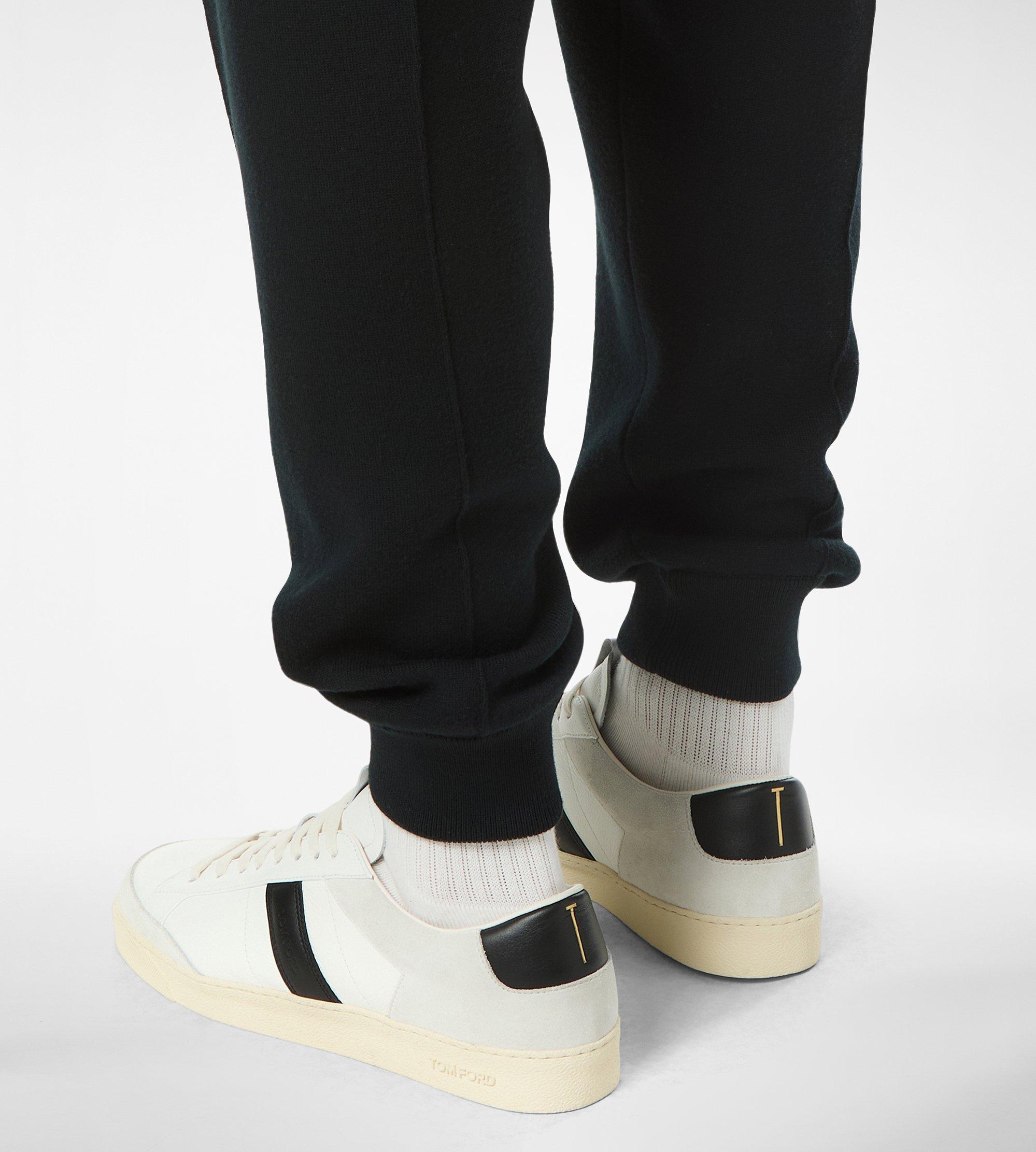 C*e様 n.hollywood suede leather tracker j GRAIN LEATHER AND SUEDE BLAKE SNEAKER | TOM FORD Fashion