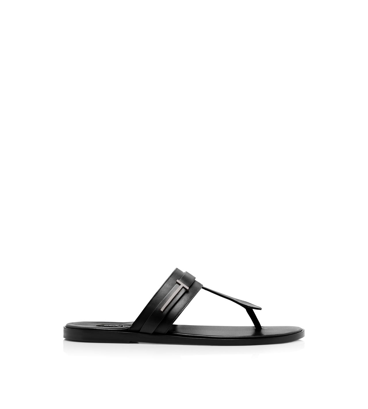 SMOOTH LEATHER T-SANDAL image number 0