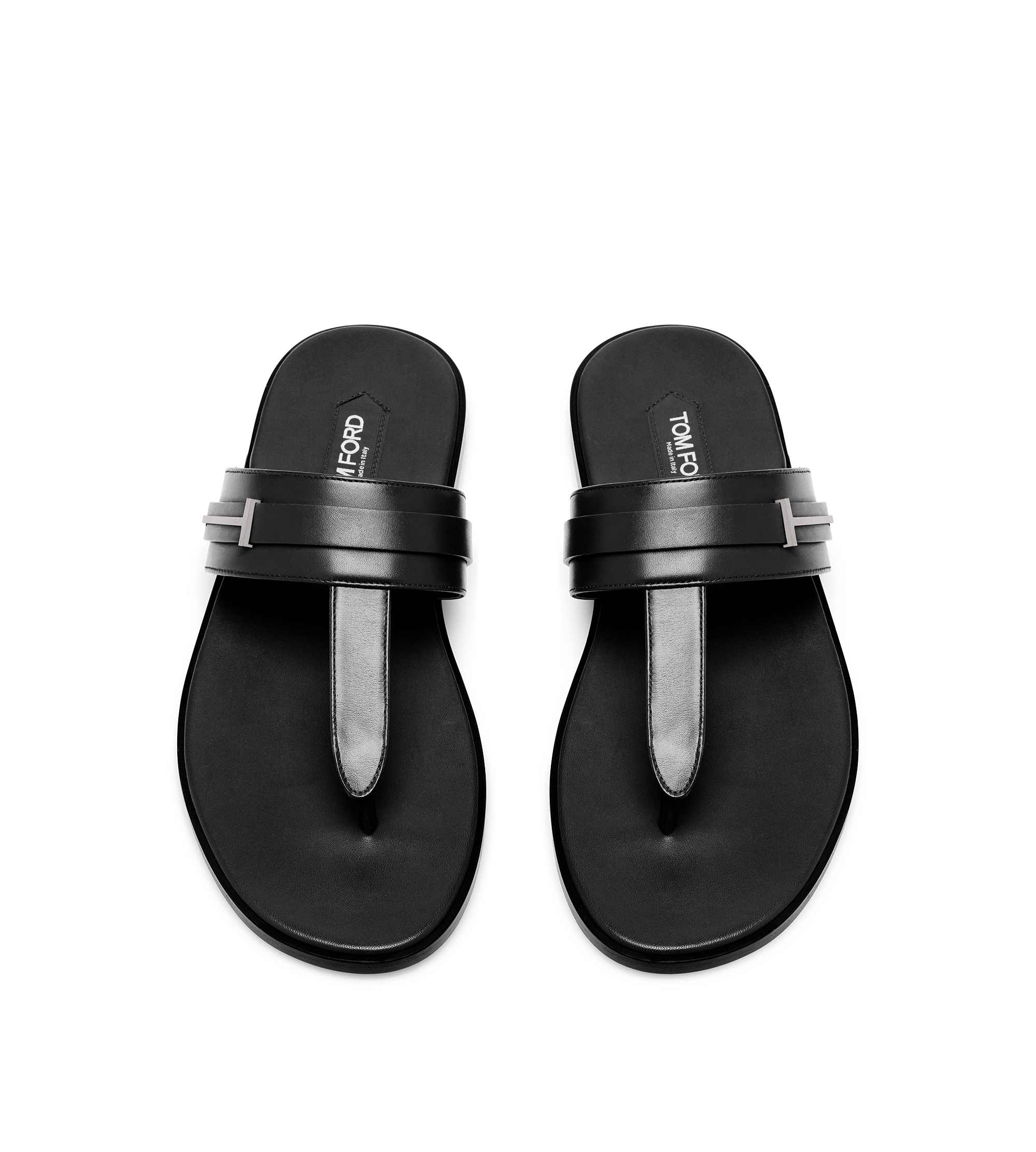 SMOOTH LEATHER T-SANDAL | TOM FORD Fashion