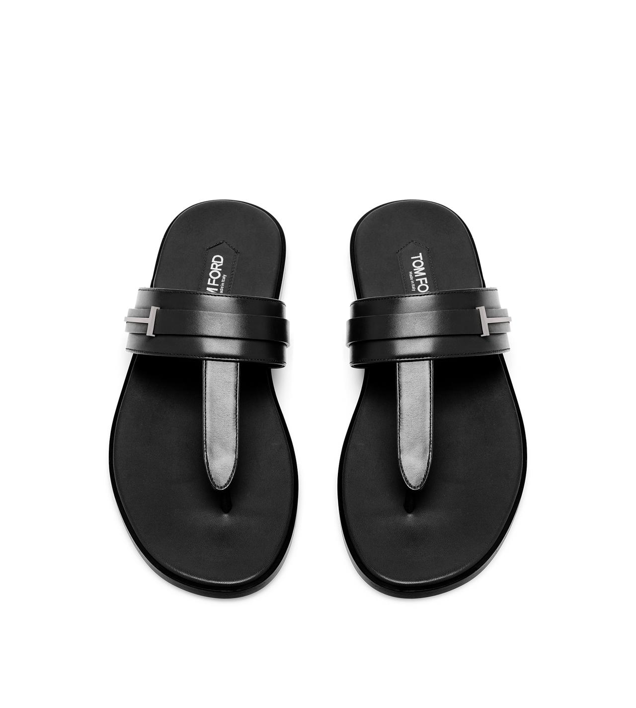 SMOOTH LEATHER T-SANDAL image number 1