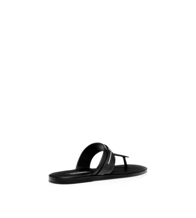 SMOOTH LEATHER T-SANDAL image number 2