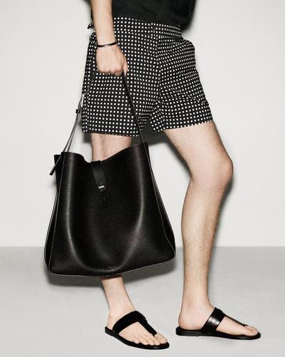 SMOOTH LEATHER T-SANDAL image number 5