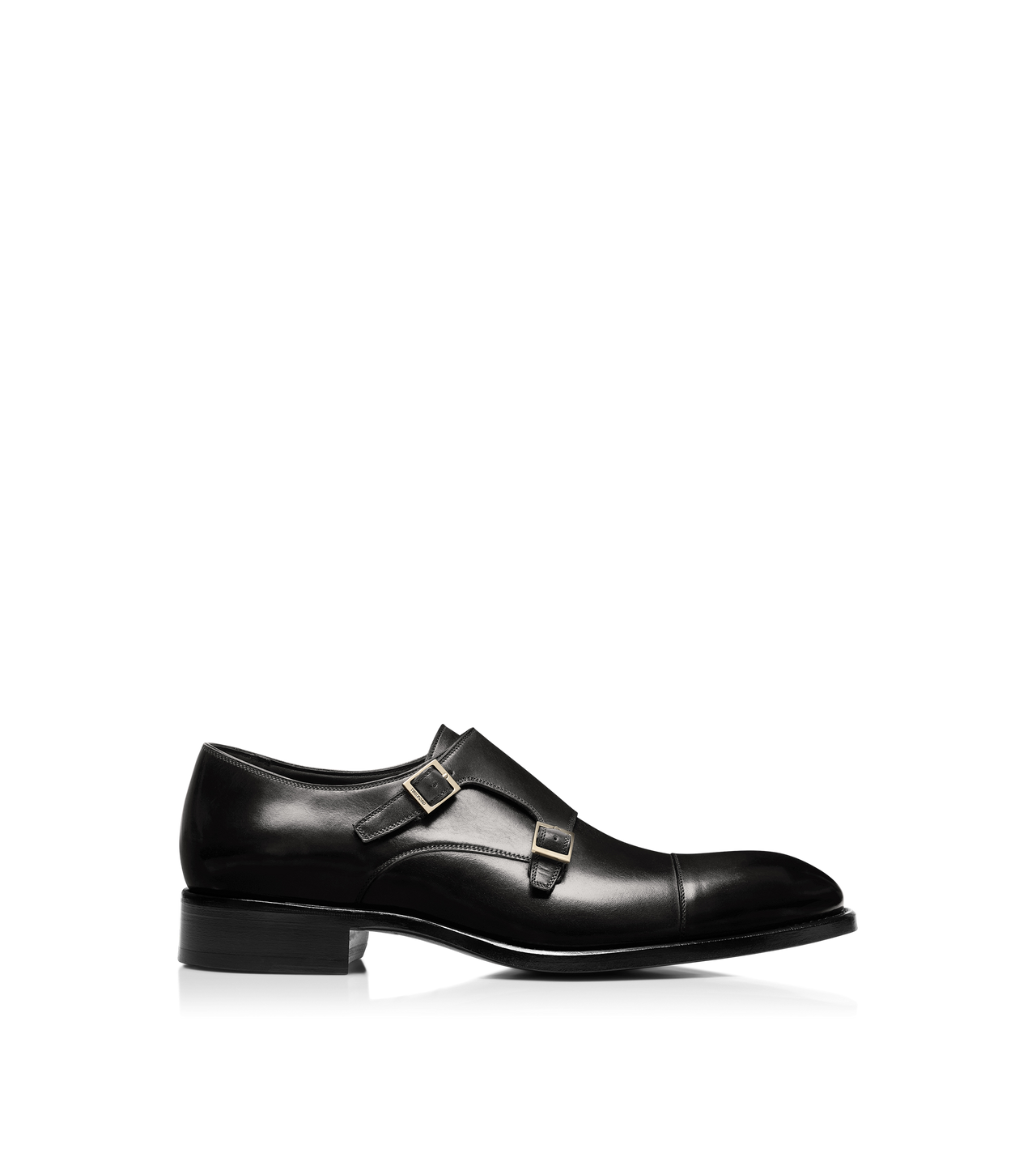 BURNISHED LEATHER VINCENT DOUBLE MONK STRAP image number 0