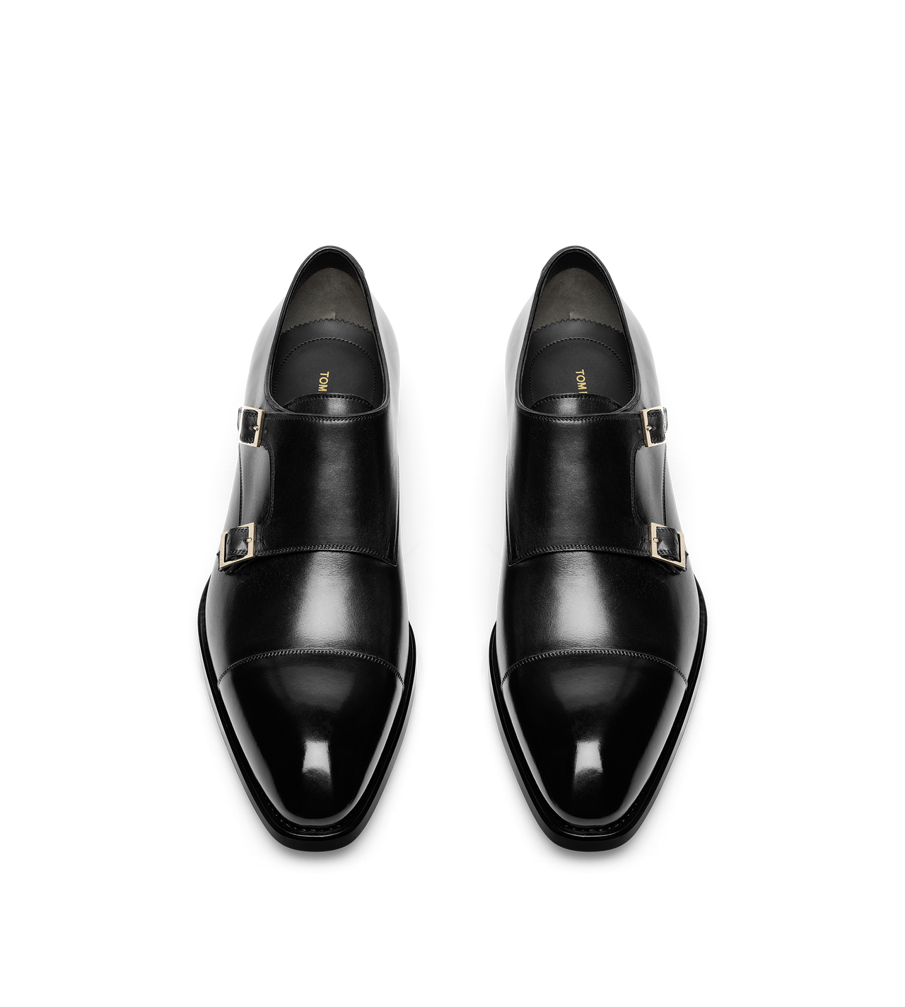 BURNISHED LEATHER VINCENT DOUBLE MONK STRAP image number 1
