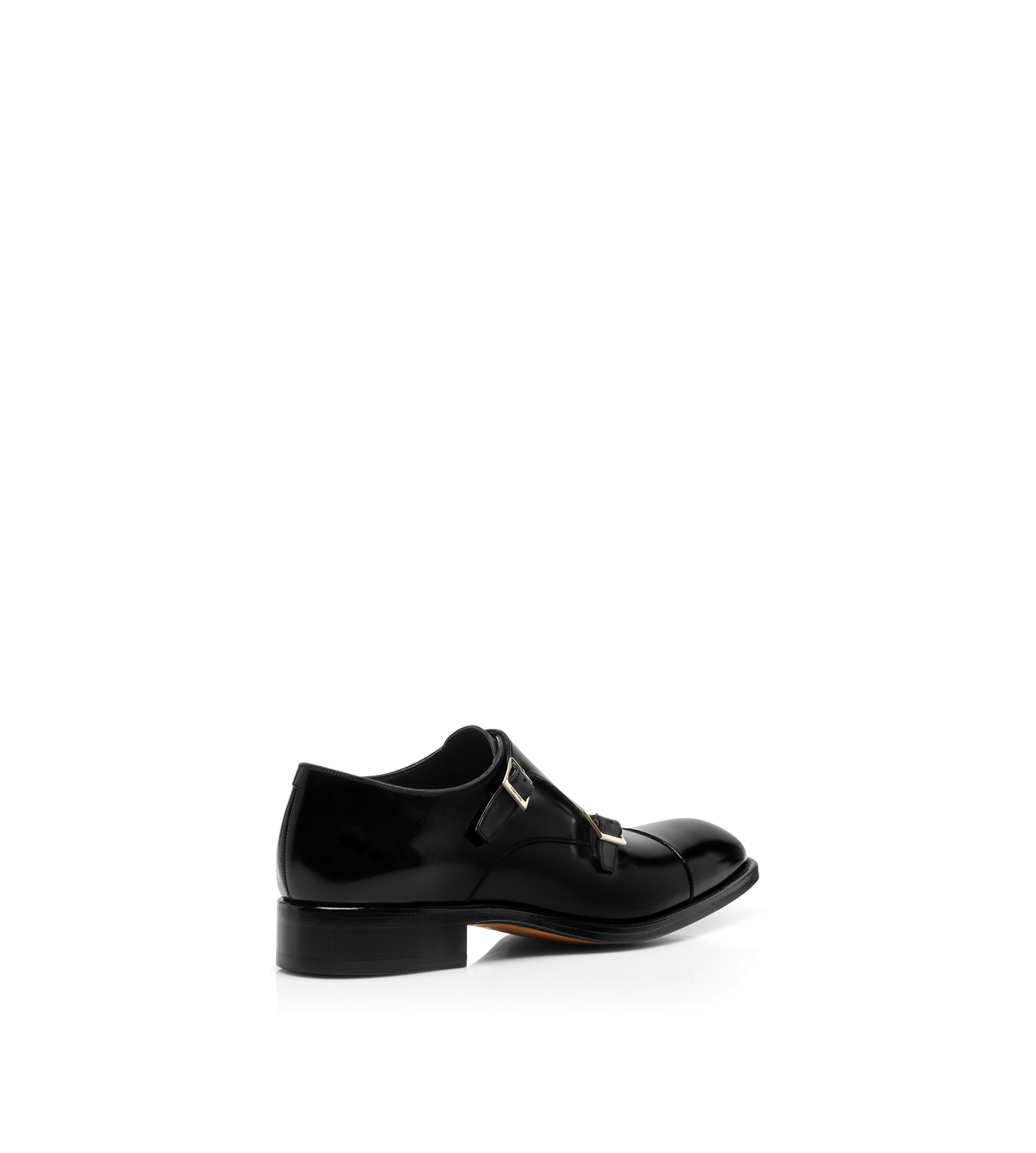 BURNISHED LEATHER VINCENT DOUBLE MONK STRAP image number 2