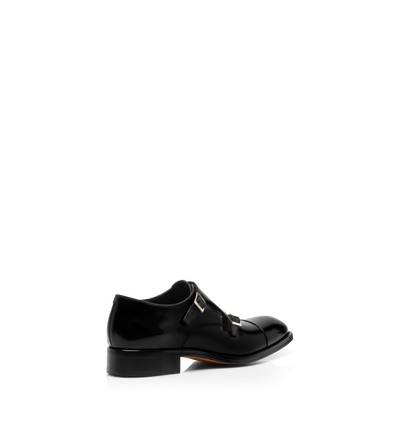 BURNISHED LEATHER VINCENT DOUBLE MONK STRAP image number 2