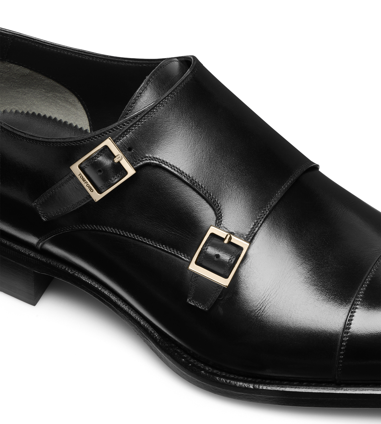 BURNISHED LEATHER VINCENT DOUBLE MONK STRAP image number 4