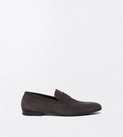 TOM FORD LEATHER ANTHRACITE SUEDE SEAN PENNY LOAFER&nbsp;