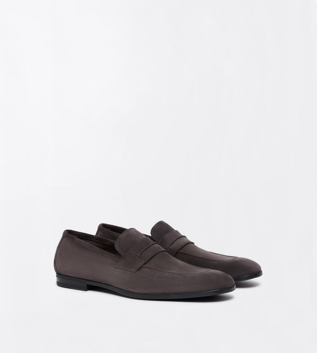 TOM FORD LEATHER ANTHRACITE SUEDE SEAN PENNY LOAFER&nbsp;