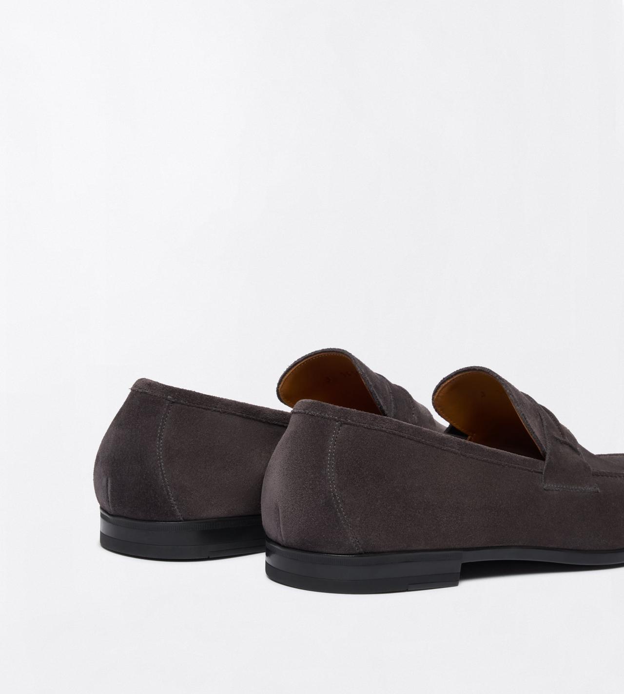 TOM FORD LEATHER ANTHRACITE SUEDE SEAN PENNY LOAFER&nbsp;