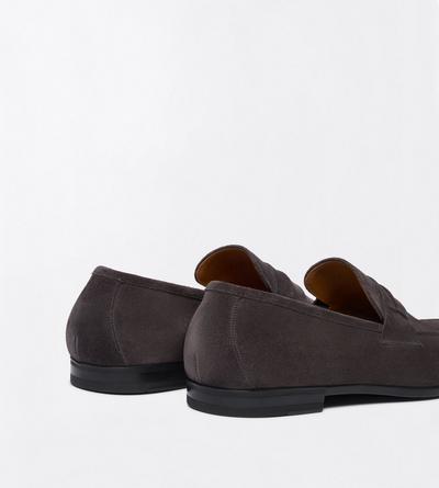 TOM FORD LEATHER ANTHRACITE SUEDE SEAN PENNY LOAFER&nbsp;