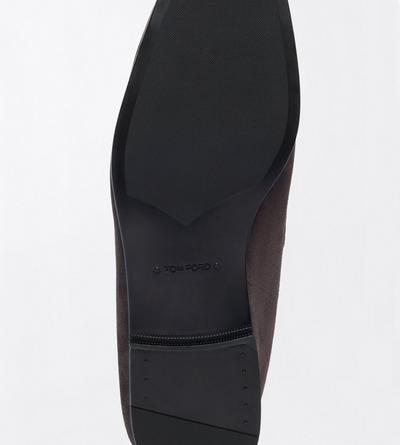 TOM FORD LEATHER ANTHRACITE SUEDE SEAN PENNY LOAFER&nbsp;