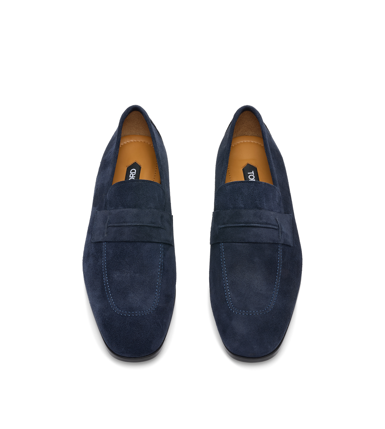 TOM FORD LEATHER MIDNIGHT MOCASSINO SEAN PENNY IN PELLE SCAMOSCIATA