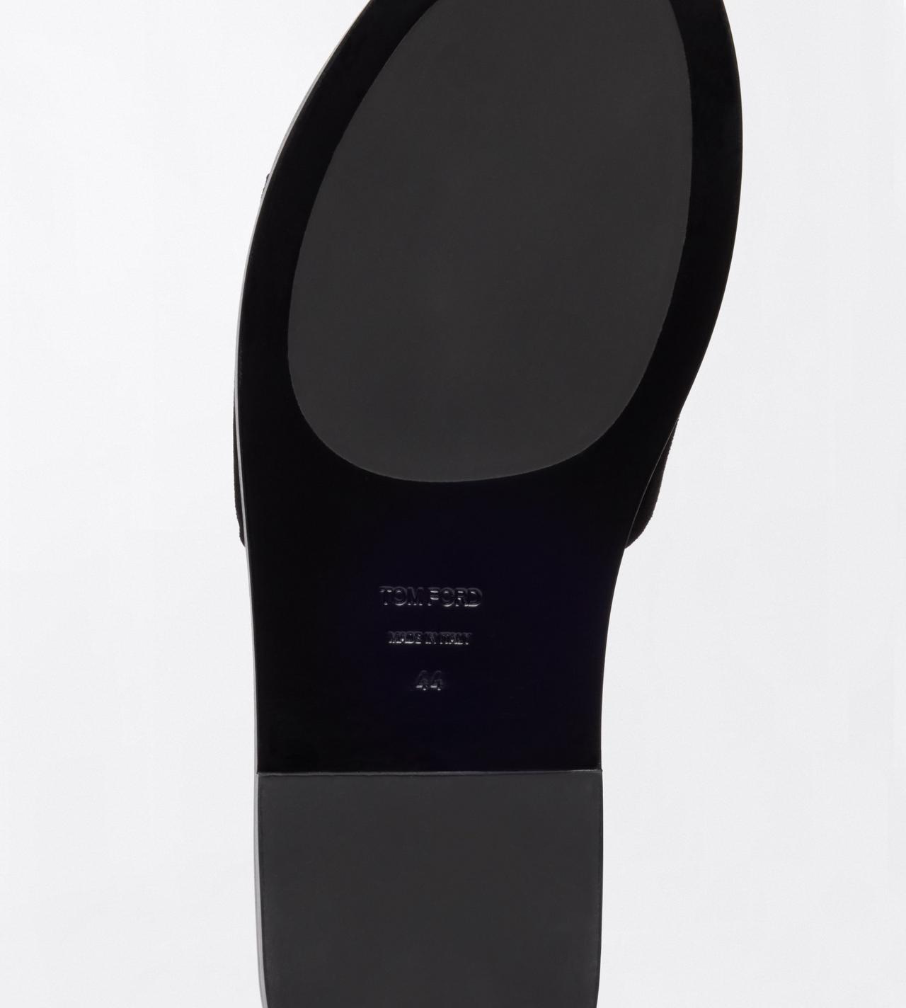 TOM FORD  BLACK SUEDE KAI SLIDE